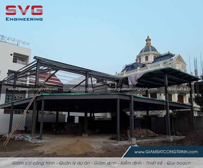 Giam sat thi cong xay dung nha thep tien che tai Hai Phong