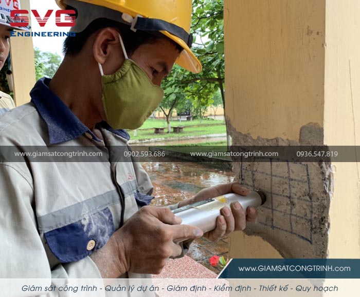 Kiem dinh chat luong cong trinh xay dung truong Thuan Thien Kien Thuy Hai Phong