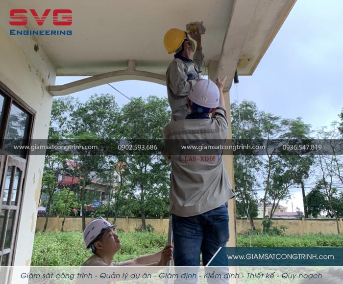 Kiem dinh chat luong cong trinh xay dung truong Thuan Thien Kien Thuy Hai Phong
